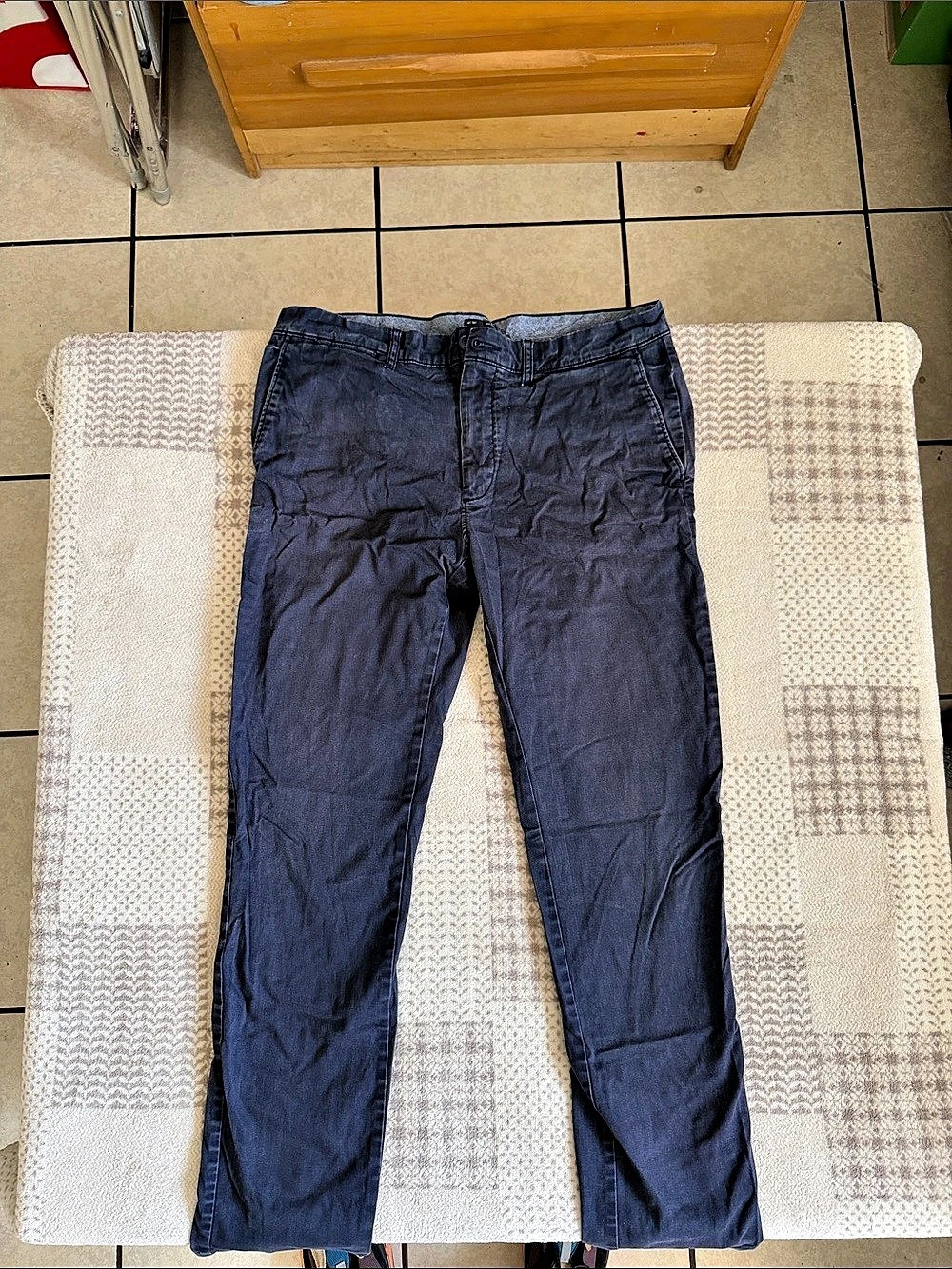 J.Crew 484 Slim-fit stretch chino pant -Fit Stretch Chino Pants Blue Waist 32